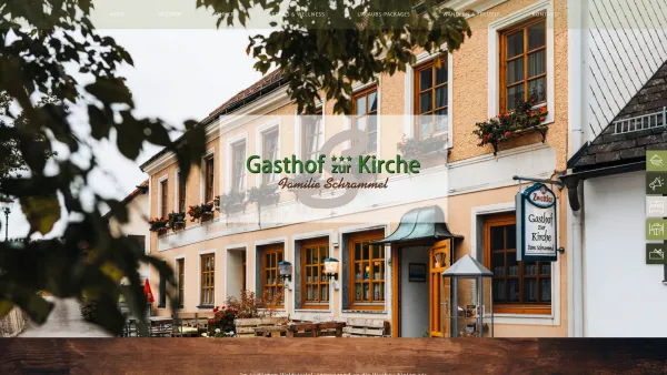 Website Screenshot: Gasthof zur Kirche Kottes Waldviertler Bierbad - ❊ Gasthof zur Kirche - Familie Schrammel Kottes - Date: 2023-06-26 10:24:31