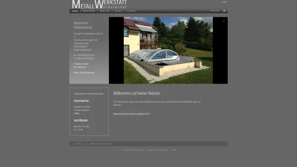 Website Screenshot: Waldviertler Kunstschmiede Schlosserei - Waldviertler Metallwerkstatt - 3950 Gmünd - Kunsthandwerk, Schlosser - Waldviertel, individuelle Metallarbeiten - Date: 2023-06-15 16:02:34