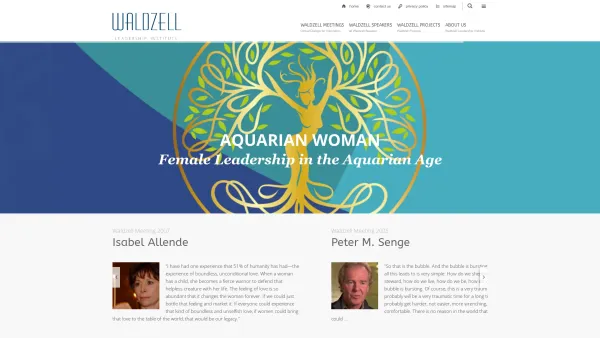 Website Screenshot: WALDZELL - Waldzell Institute - Waldzell - Leadership Institute - Date: 2023-06-26 10:24:31