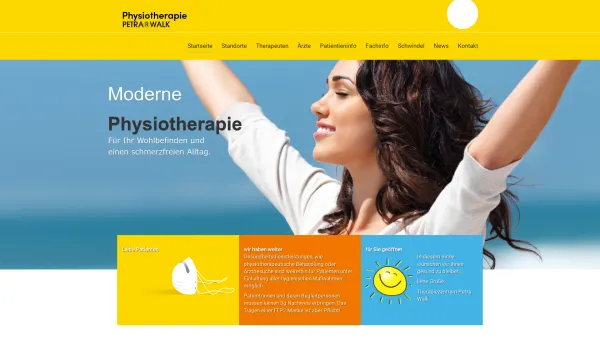 Website Screenshot: Petra Walk Physiotherapie - Physiotherapie - Physiotherapie Wien Petra Walk - Date: 2023-06-26 10:24:31