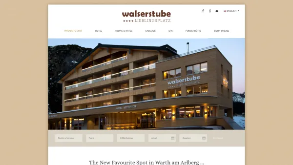 Website Screenshot: Hotel Gasthaus Pension - Favourite Spot - EN Hotel Walserstube, Warth am Arlberg | Lieblingsplatz - Date: 2023-06-26 10:24:31