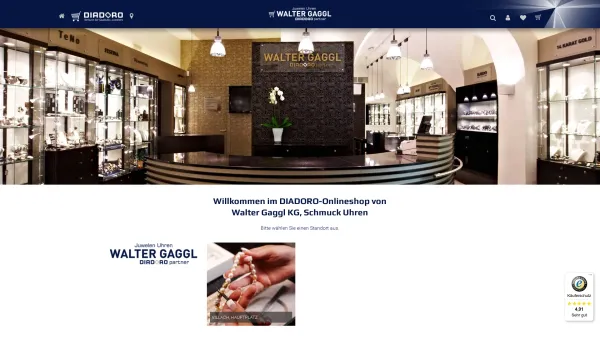 Website Screenshot: Juwelen Walter Gaggl - DIADORO -  Juwelier Walter Gaggl KG, Schmuck Uhren - Date: 2023-06-26 10:24:31
