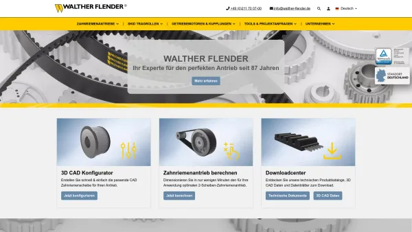 Website Screenshot: Walther Flender Antriebstechnik GmbH Vertrieb Österreich - Walther Flender | Startseite - Date: 2023-06-14 10:46:09