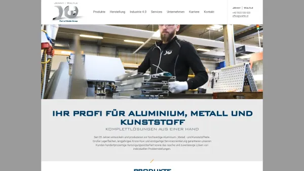 Website Screenshot: Josef Waltle - JENNY | WALTLE GmbH in Frastanz - Date: 2023-06-26 10:24:34