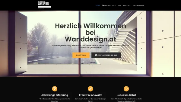 Website Screenshot: Malermeister Heinrich Wachter - Wanddesign.at – powered by wanddesign.at - Date: 2023-06-26 10:24:34