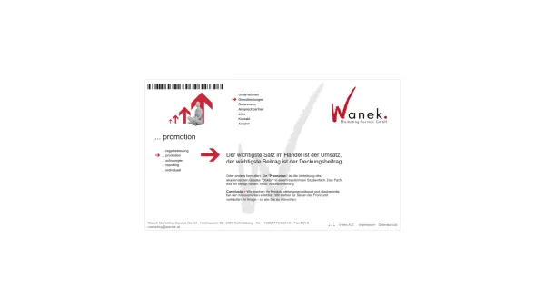 Website Screenshot: Wanek Marketing - Promotion, Promotoren - Date: 2023-06-14 16:40:19