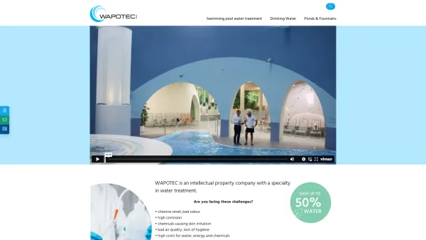 Website Screenshot: WAPO-Technik Verfahrens techniken Mittel und Systeme zur Wasseraufbereitung Gesellschaft WAPOTEC Group Austria passion for water q - WAPOTEC GmbH - Date: 2023-06-14 10:46:09