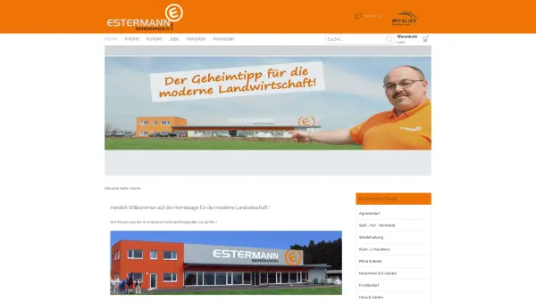 Website Screenshot: Estermann Warenhandels GmbH - Warenhandel Estermann Makita Händler 4792 Münzkirchen - Bezirk Schärding - Date: 2023-06-26 10:24:34