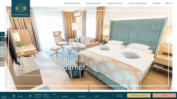 Website Screenshot: Hotel Warmbaderhof ***** - Hotel Warmbaderhof in Villach – sich selbst Gutes tun - Date: 2023-06-15 16:02:34