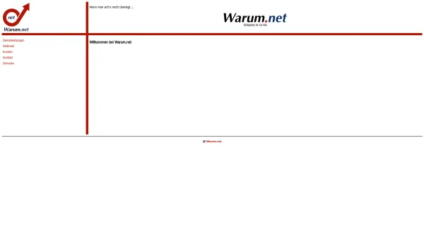 Website Screenshot: Warum.net Schipany & Co KEG - WARUM NET! - Date: 2023-06-26 10:24:34
