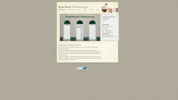 Website Screenshot: Kuu Boon - Kuu boon Thaimassage - Date: 2023-06-14 10:37:46