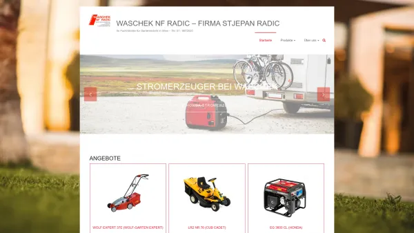 Website Screenshot: Martin frameset - Startseite - Waschek NF Radic - Firma Stjepan Radic - Date: 2023-06-26 10:24:34