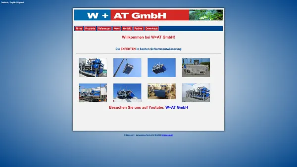 Website Screenshot: WASSER ABWASSERTECHNIK Gesellschaft mbH - W + AT GmbH - Date: 2023-06-14 10:46:09
