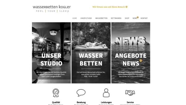 Website Screenshot: Wasserbetten Studio Doris Kogler - Wasserbetten Kogler Kärnten | Home - Date: 2023-06-15 16:02:34