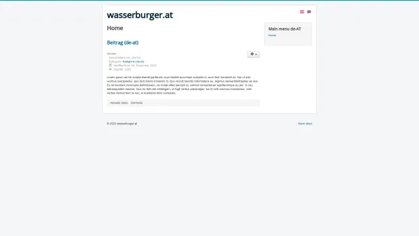 Website Screenshot: Wasserburger KEG - Home - Date: 2023-06-14 10:38:27
