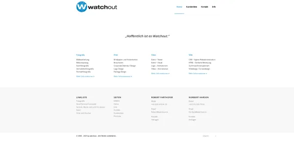 Website Screenshot: watchout new media - Watchout – Wir Animieren die Werbewelt - Date: 2023-06-15 16:02:34