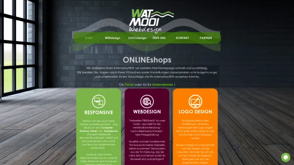 Website Screenshot: WatMooi.de - WatMooi | WEBdesign | LOGOdesign | ONLINEshops | EMDEN - Date: 2023-06-26 10:26:51