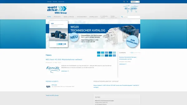 Website Screenshot: WATT DRIVE Antriebstechnik GmbH - Watt Drive Antriebstechnik GmbH - Date: 2023-06-26 10:24:37
