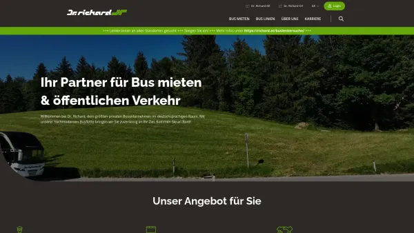 Website Screenshot: Watzke Verkehrsbetrieb - Ihr Busunternehmen für Reisebus & Linienverkehr | Dr. Richard - Date: 2023-06-26 10:24:37