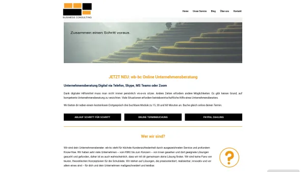 Website Screenshot: wb-bc Business Consulting und Beteiligungs GmbH - Willkommen - wb-bc - Date: 2023-06-26 10:24:37