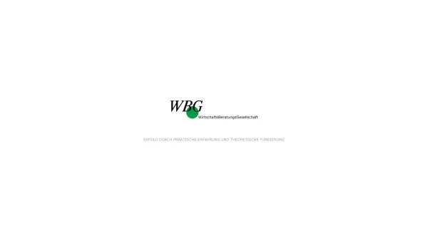 Website Screenshot: WirtschaftsBeratungs Gesellschaft Dr. Herbek WBG WirtschaftBeratungsGesellschaft 2001 - WBG- WirtschaftBeratungsGesellschaft - Date: 2023-06-26 10:24:37