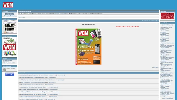 Website Screenshot: FSL Verlagsgesellschaft WCM Computerzeitung - WCM - Date: 2023-06-26 10:24:37