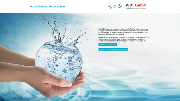 Website Screenshot: WDL Wasserdienstleistungs GmbH - WDL Wasserdienstleistungs GmbH - Date: 2023-06-26 10:24:37