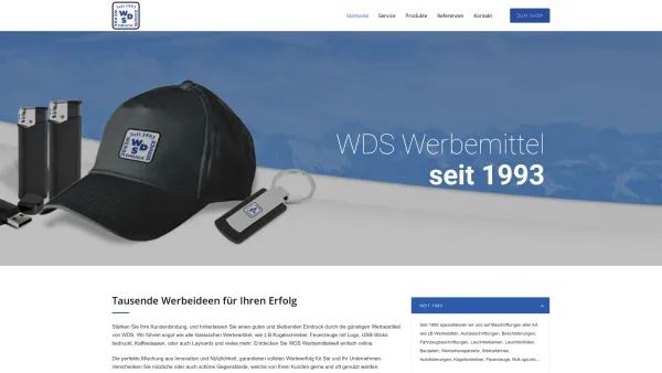 Website Screenshot: W.D.S. Textil Weickinger - Werbemittel Österreich | WDS Textil, Ihr zuverlässiger Partner seit 1993 - Date: 2023-06-15 16:02:34