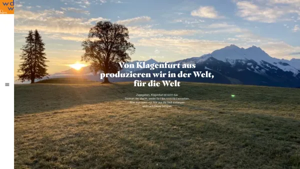 Website Screenshot: WDW Fílm und Videoproduktionsges.m.b.H. - WDW Film – Film- und Videoproduktion in Klagenfurt am Wörthersee - Date: 2023-06-15 16:02:34