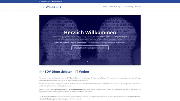 Website Screenshot: Internetdienstleistungen und Softwareentwicklung Bernhard Hattinger - Home - IT Weber - Business IT Solutions - Date: 2023-06-14 10:46:11