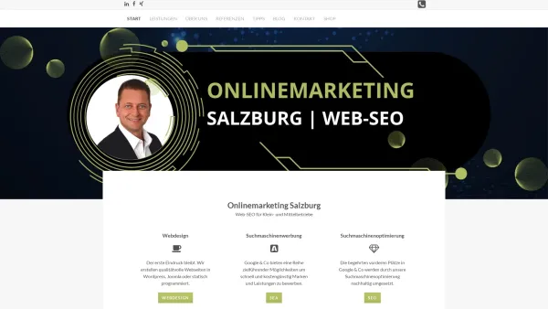Website Screenshot: Web-SEO Onlinemarketing Salzburg - Onlinemarketing Salzburg - Webdesign, SEO, SEM - Date: 2023-06-26 10:26:51