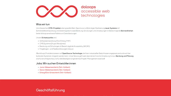 Website Screenshot: web tech coaching Mag. Wolfram Huber - doloops - Erlang/Elixir, Drupal, Wordpress, Accessibility - Date: 2023-06-26 10:24:37