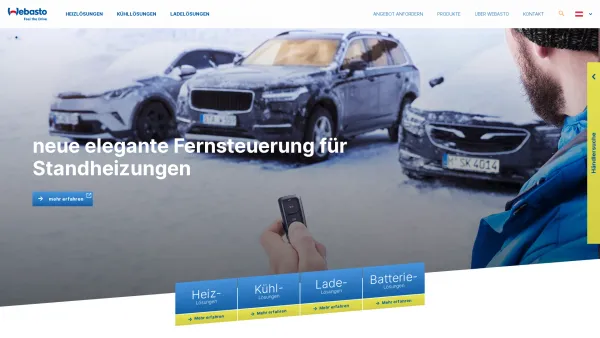 Website Screenshot: Webasto - Lösungen für Heizen & Kühlen - Webasto Thermo & Comfort - Date: 2023-06-26 10:24:37