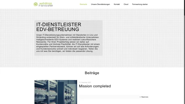Website Screenshot: WebDings.cc - webdings IT-Service GmbH - IT Dienstleister - EDV-Betreuung - Date: 2023-06-14 10:37:55