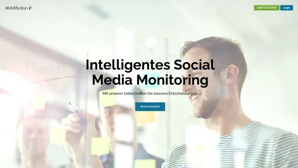 Website Screenshot: WebMedian Internetagentur Linz - Intelligentes Social Media Monitoring | WebMedian - Date: 2023-06-26 10:24:40