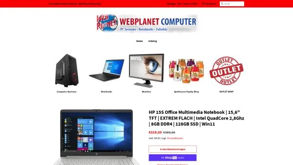 Website Screenshot: Gerhard bei www.webplanet.at - Webplanet Computer - Date: 2023-06-26 10:24:40