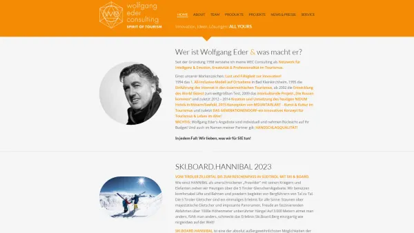 Website Screenshot: WEC - Wolfgang Eder Consulting GmbH&Co.KEG - WEC - Wolfgang Eder Tourismus Consulting - Tirol - Date: 2023-06-26 10:24:40