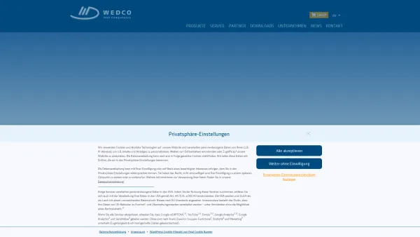 Website Screenshot: Wedco High Quality Tooling - WEDCO | Der 100%-Partner für die zerspanende Industrie - Date: 2023-06-26 10:24:40