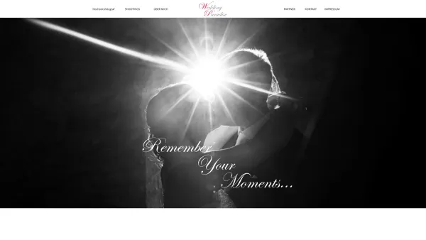 Website Screenshot: Wedding Paradise e.U. - Hochzeitsfotografin für Deine Hochzeit in Wien NÖ Burgenland - Date: 2023-06-26 10:24:40