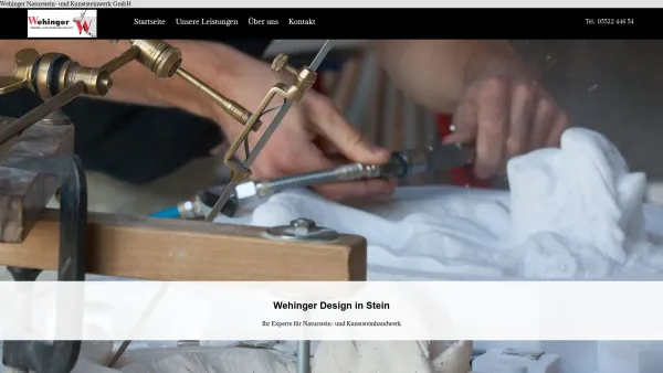 Website Screenshot: Wehinger Design Stein - Wehinger Naturstein- und Kunststeinwerk GmbH - Date: 2023-06-14 16:40:22