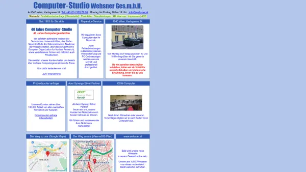 Website Screenshot: Computer-Studio Wehsner GmbH - Computer-Studio Wehsner GmbH. - Date: 2023-06-26 10:24:43