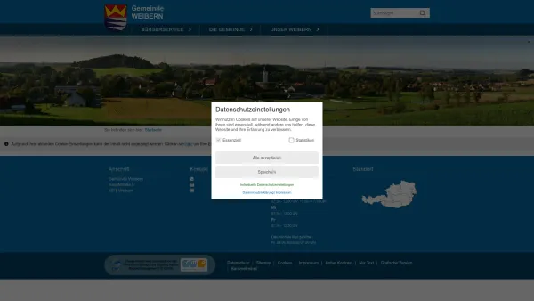 Website Screenshot: Anzengruber der Gemeinde Weibern Oberösterreich - Weibern - GEM2GO WEB - Startseite - Date: 2023-06-26 10:24:43