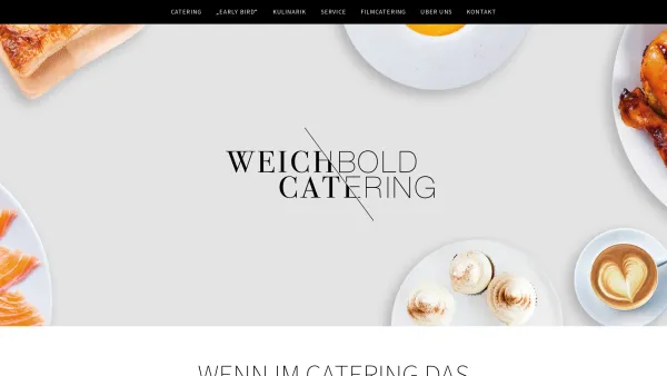Website Screenshot: Catering Weichbold-Marcher - Willkommen bei Weichbold-Catering - Date: 2023-06-26 10:24:43