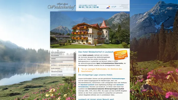 Website Screenshot: Weidacherhof - Hotel-Garni Leutasch - Date: 2023-06-26 10:24:43