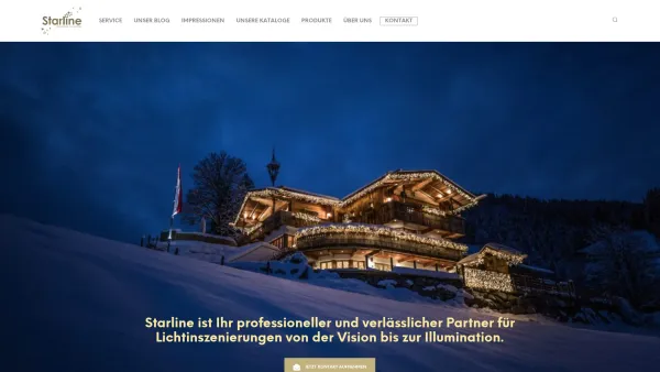 Website Screenshot: Starline Lichtdekorationen Gmbh Ihr Fachbetrieb für Weihnachtsbeleuchtung - Starline Beleuchtung ✭ Die Magie des Lichtes - Date: 2023-06-26 10:24:43