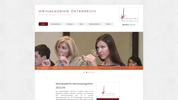 Website Screenshot: Die Weinakademie Österreich - Weinakademie Österreich - Date: 2023-06-26 10:24:43