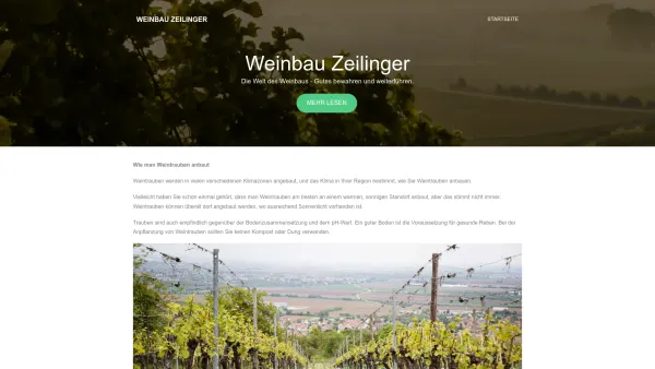 Website Screenshot: Weinbau Zeilinger - Weinbau Zeilinger - Date: 2023-06-26 10:24:43