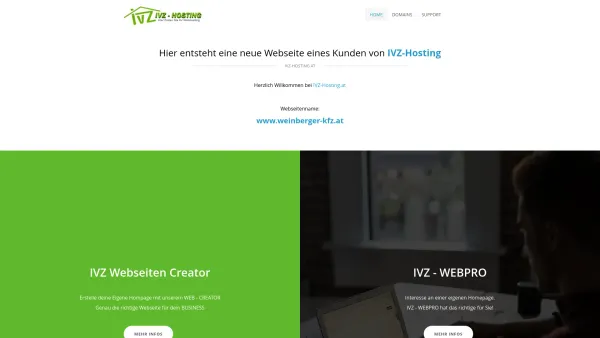 Website Screenshot: Weinberger Kfz - Home Page - Date: 2023-06-14 10:38:13