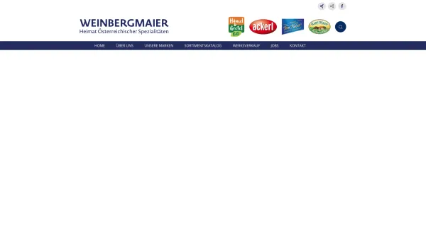 Website Screenshot: Weinbergmaier Tiefkühlkost GmbH - WEINBERGMAIER – HEIMAT ÖSTERREICHISCHER SPEZIALITÄTEN - Date: 2023-06-26 10:24:43