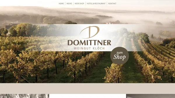 Website Screenshot: Weingut Domittner - Weingut Domittner I Klöch - Date: 2023-06-26 10:26:51